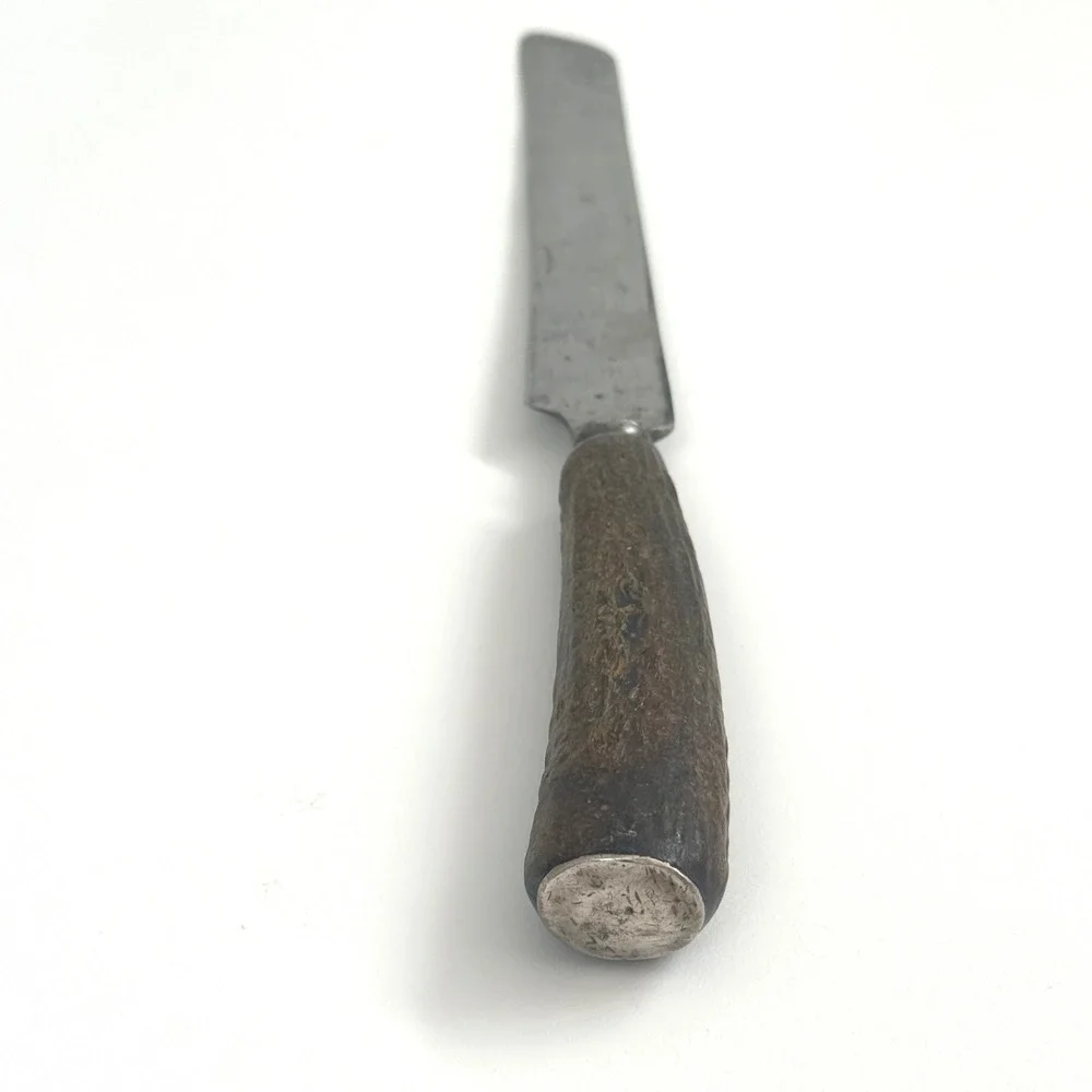 Antique John Nowill & Son Sheffield England Knife Natural Antler Handle 13.5